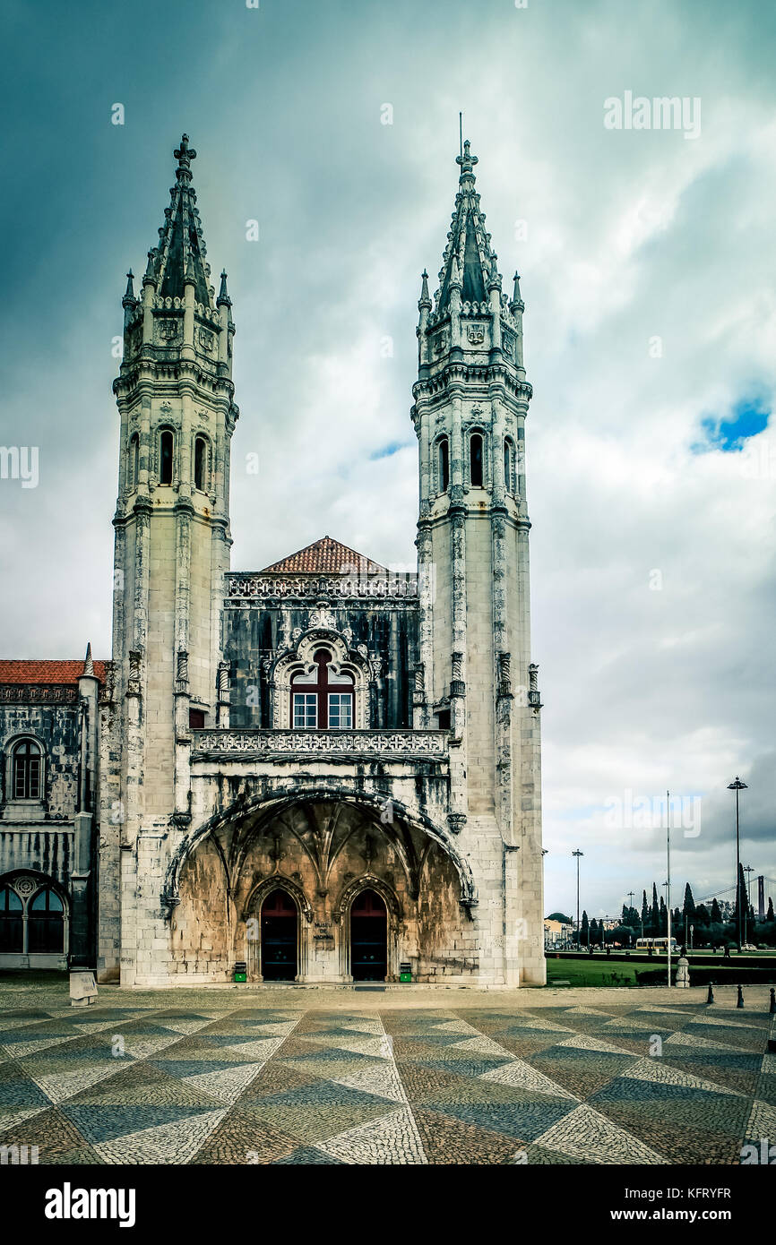 The Hieronymus monastery in Belem a district of Lisbon in Portugal Stock Photo