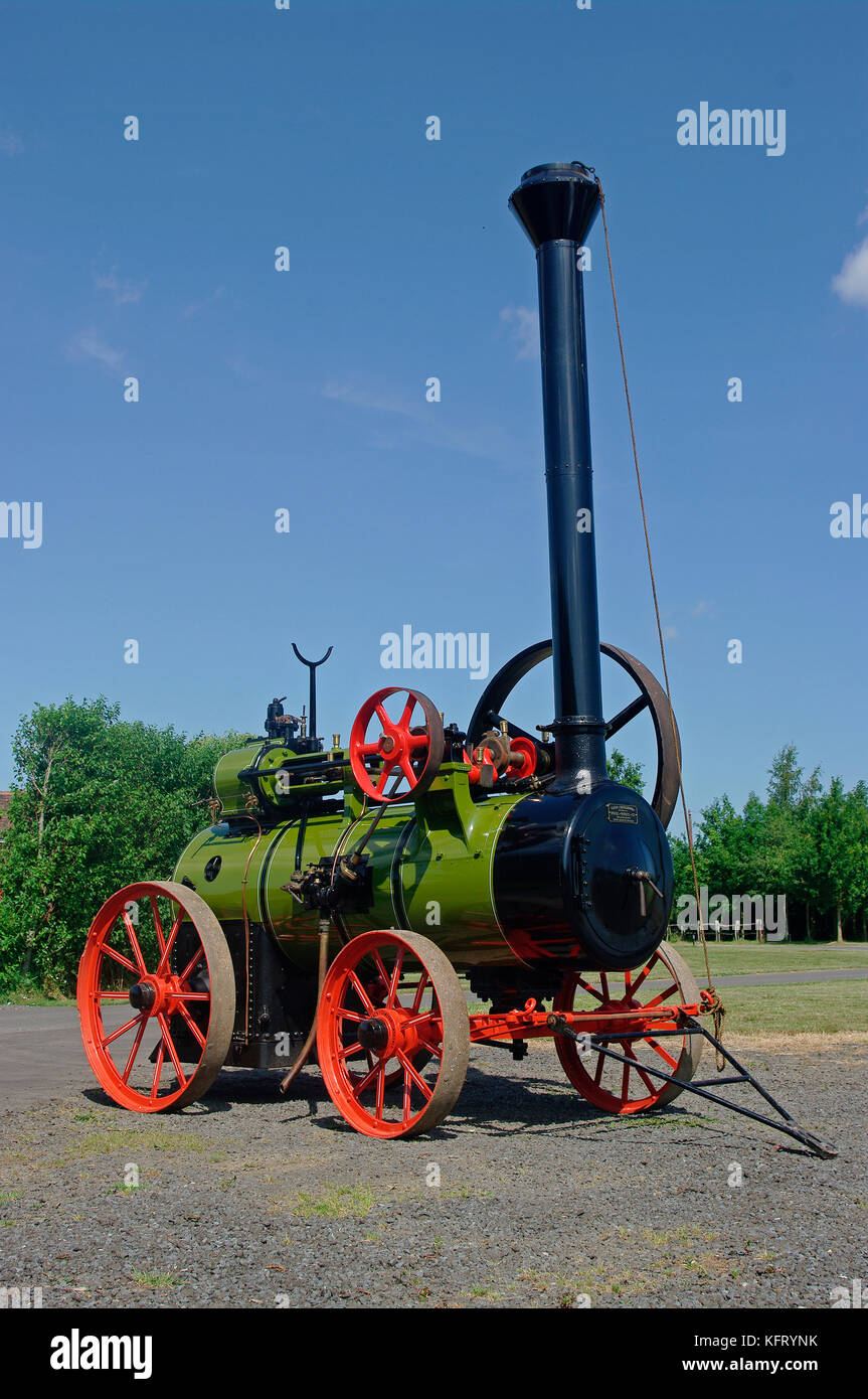 Clayton & Shuttleworth portable steam engine Stock Photo Alamy
