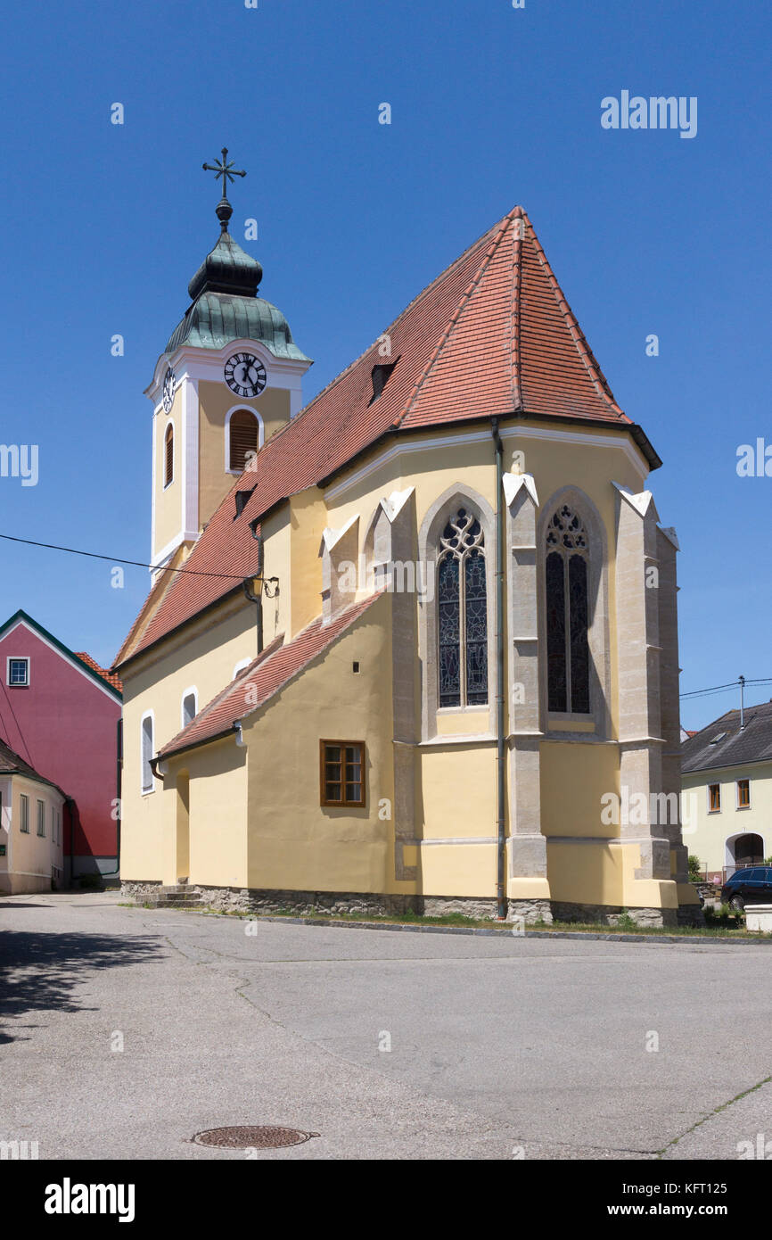 St. Wolfgang's Church in Mittelberg, Lower Austria Stock Photo