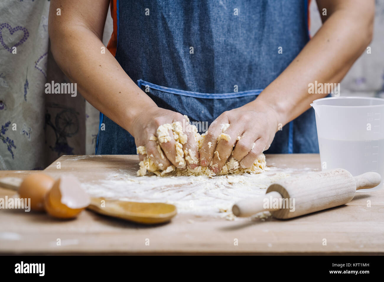 Picture of Making of the traditional italian pasta dough Stock Photo - Alamy