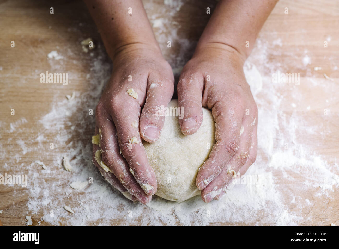 Gallery Detail: Making Of The Traditional Italian Pasta Dough Stock Photo