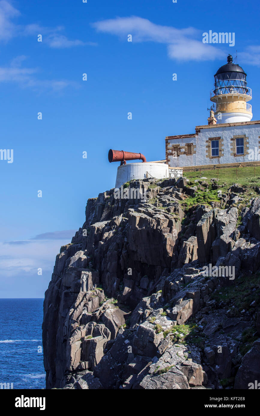 Neist Point Lighthouse on the Isle of Skye, Inner Hebrides, Scottish Highlands, Scotland, UK Stock Photo