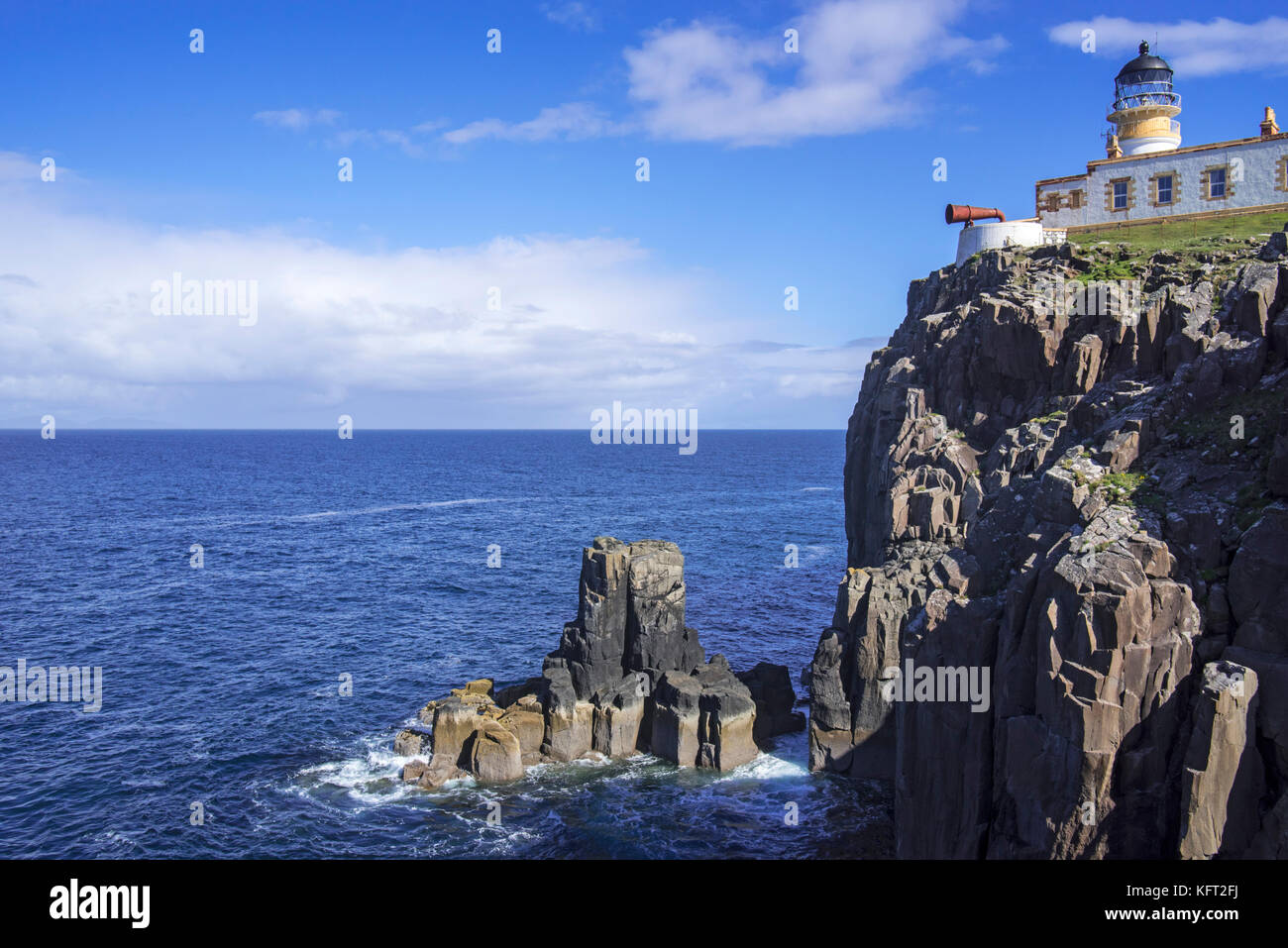 Neist Point Lighthouse on the Isle of Skye, Inner Hebrides, Scottish Highlands, Scotland, UK Stock Photo