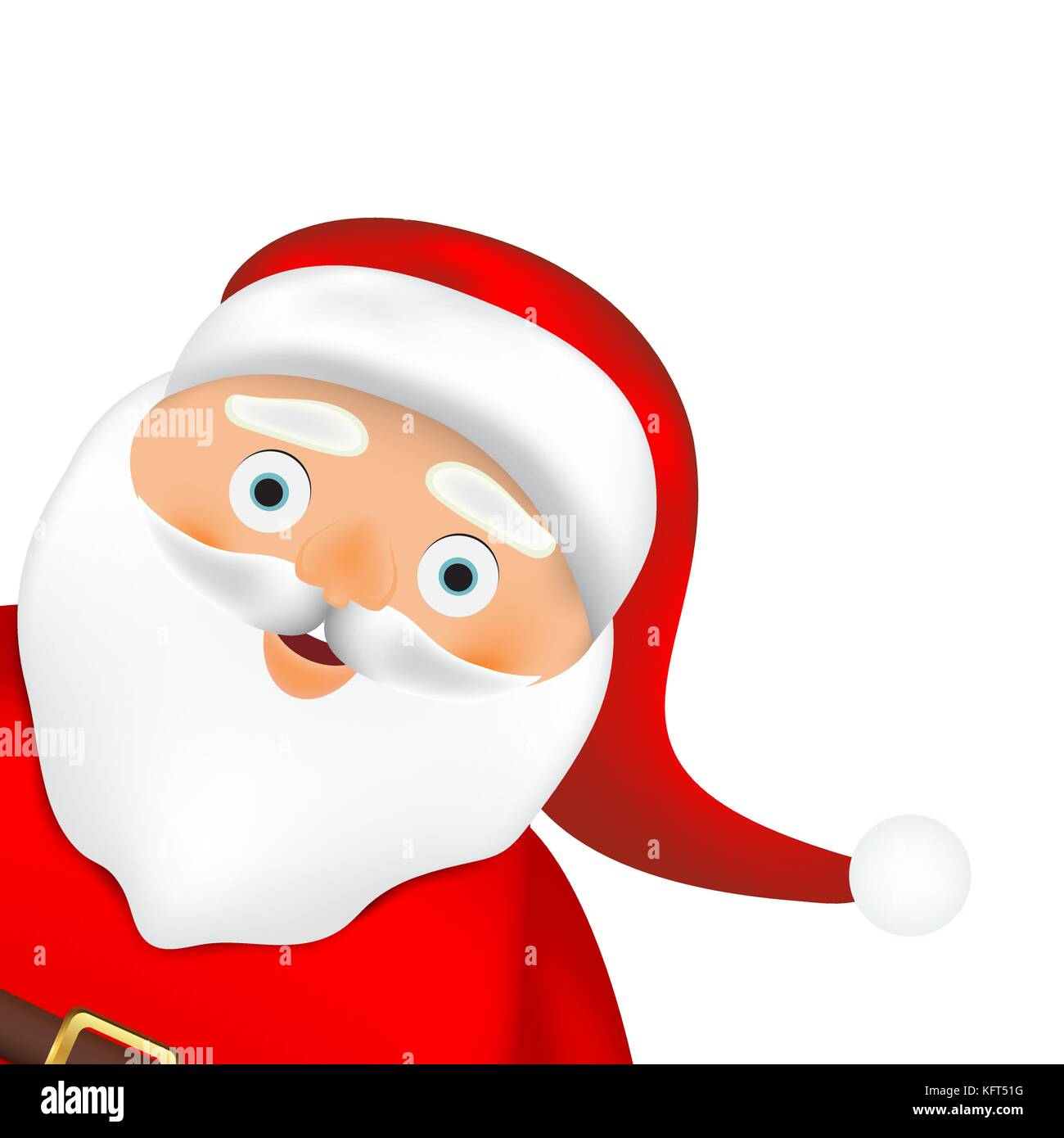 Santa Claus on a white background Stock Vector Image & Art - Alamy