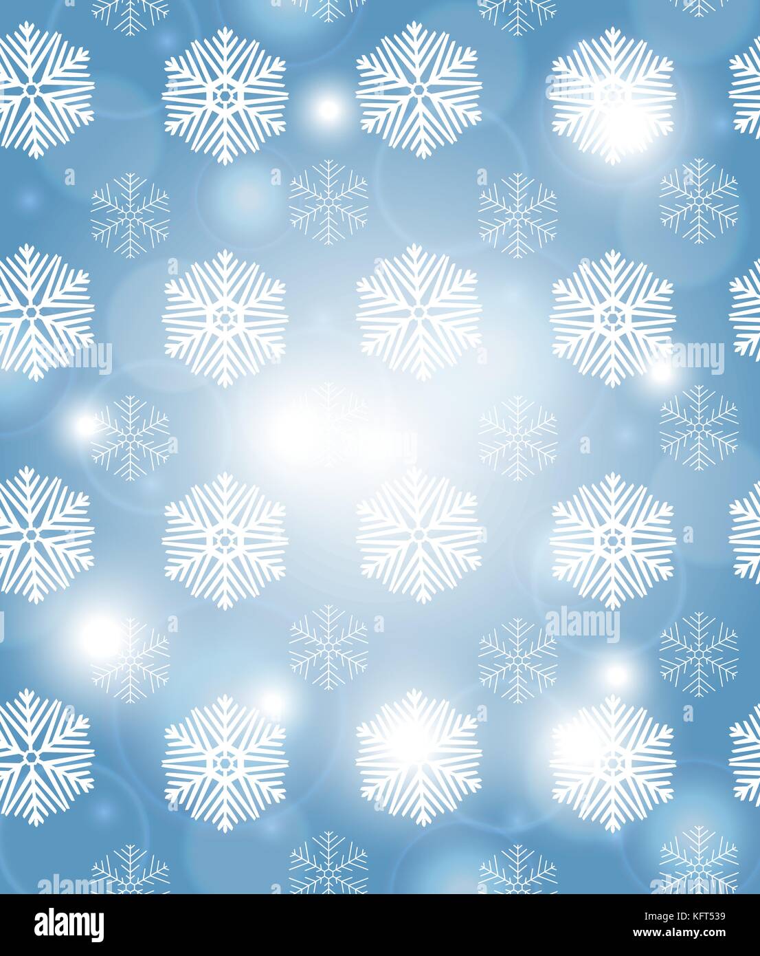 Christmas blue background with snowflakes, vector illustration Stock ...
