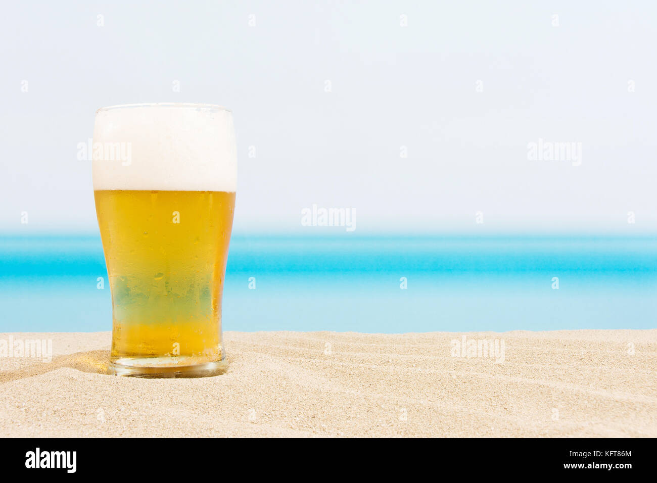 Beer on the beach Stock Photo Alamy
