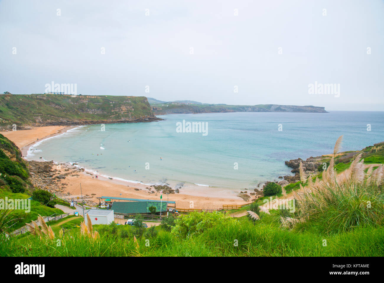 Los Locos beach. Suances, Cantabria, Spain. Stock Photo