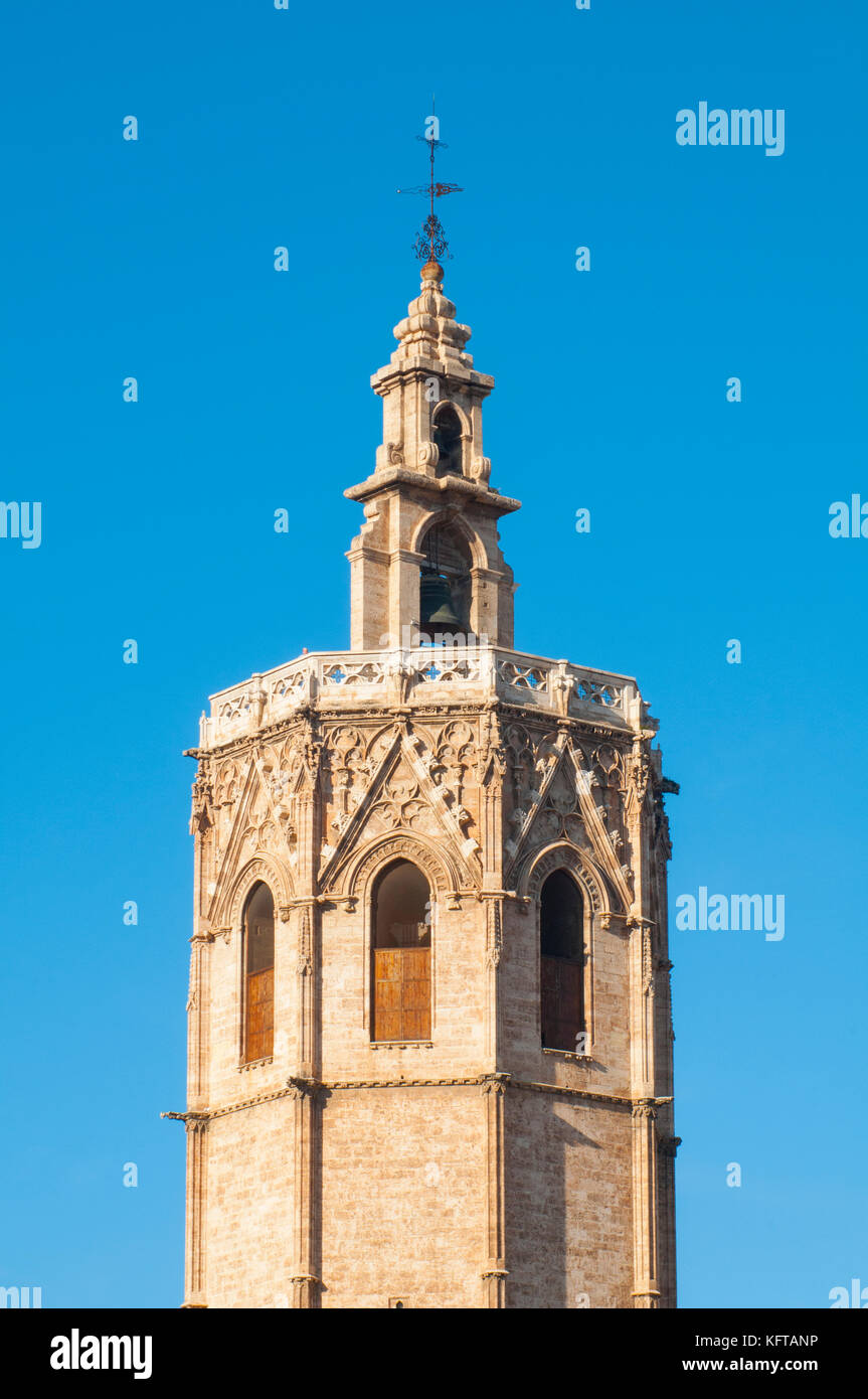 The Micalet. Cathedral, Valencia, Spain. Stock Photo