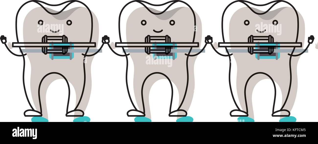 teeth cartoon holding hands with dental braces in watercolor silhouette Stock Vector Image & Art - Alamy teeth cartoon holding hands with dental braces in watercolor silhouette Stock Vector Image & Art - Alamy