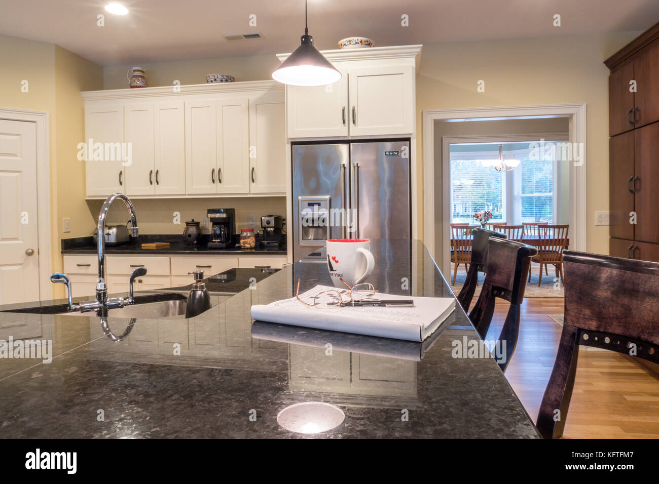Upscale Residential Kitchen, USA Stock Photo Alamy