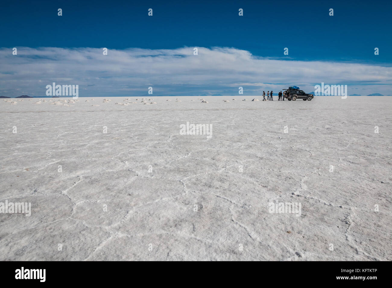 Salar Uyuni Salt Flats Bolivia Stock Photo