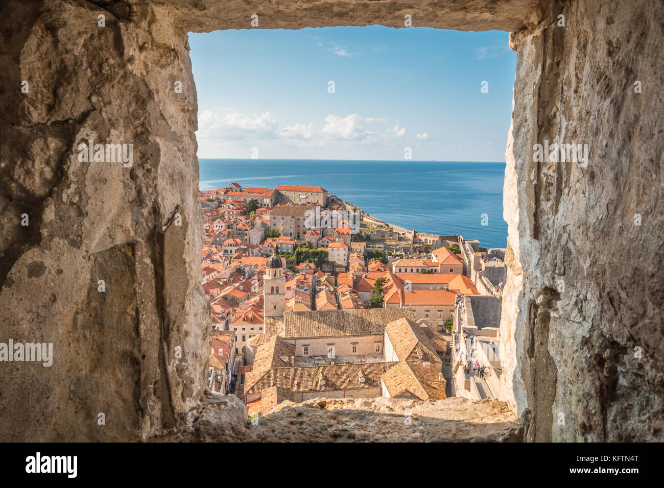 Old city of Dubrovnik Croatia Stock Photo