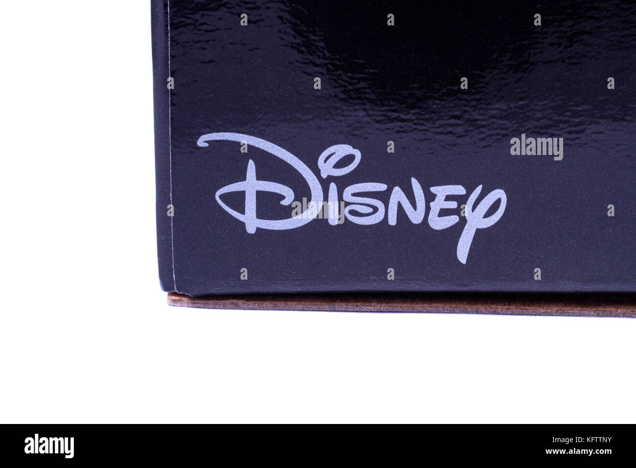 LONDON, UK - OCTOBER 10TH 2017: A close-up of the Disney logo on a product item, on 10th October 2017. Stock Photo