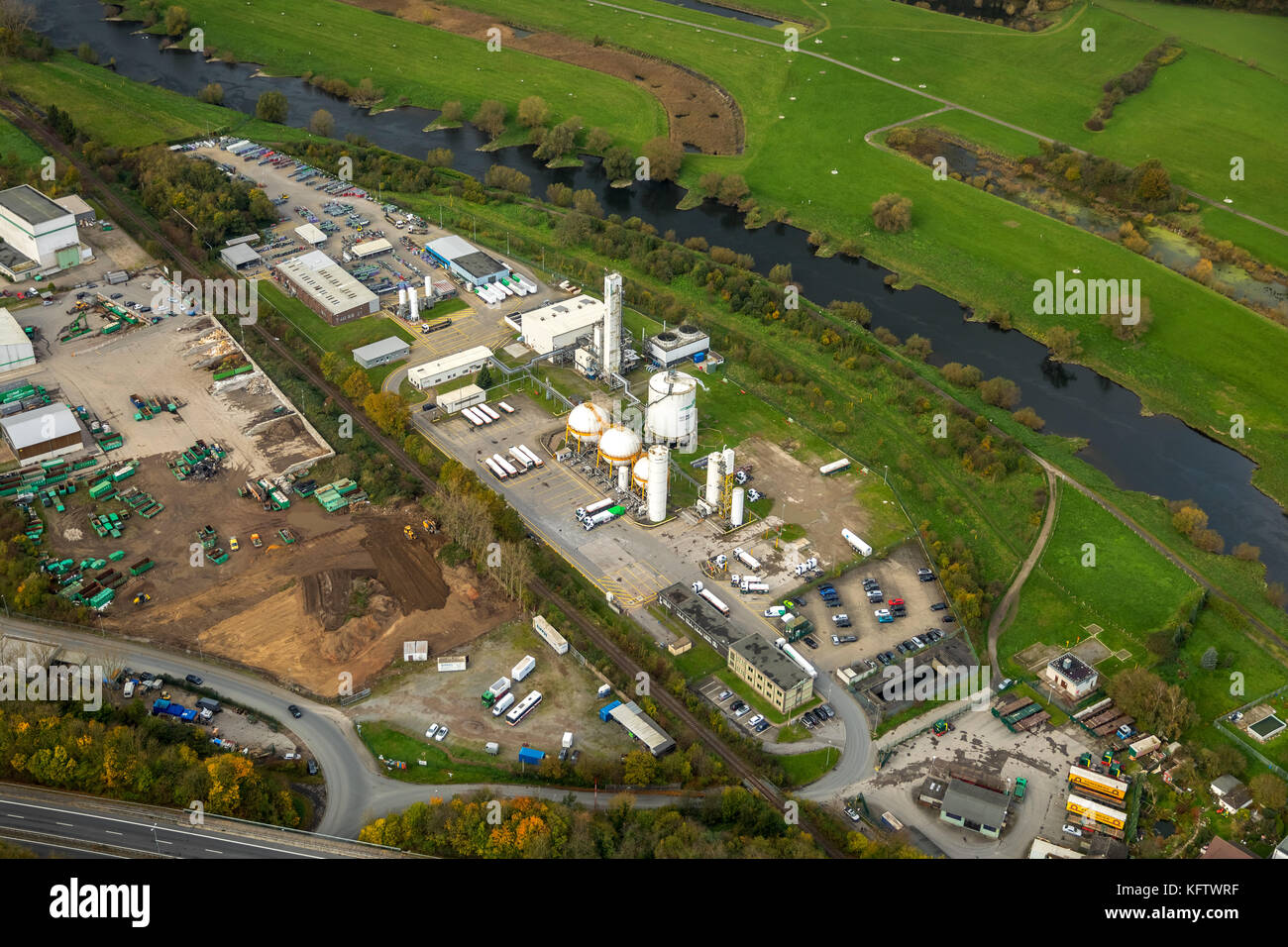 Air products, industrial gases company in the industrial area