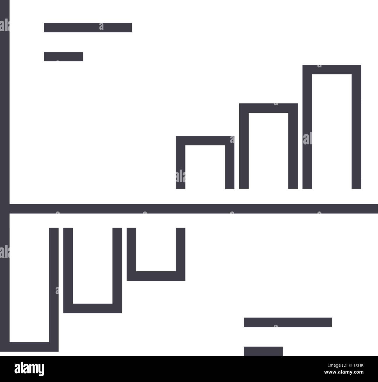 phase plots vector line icon, sign, illustration on background ...