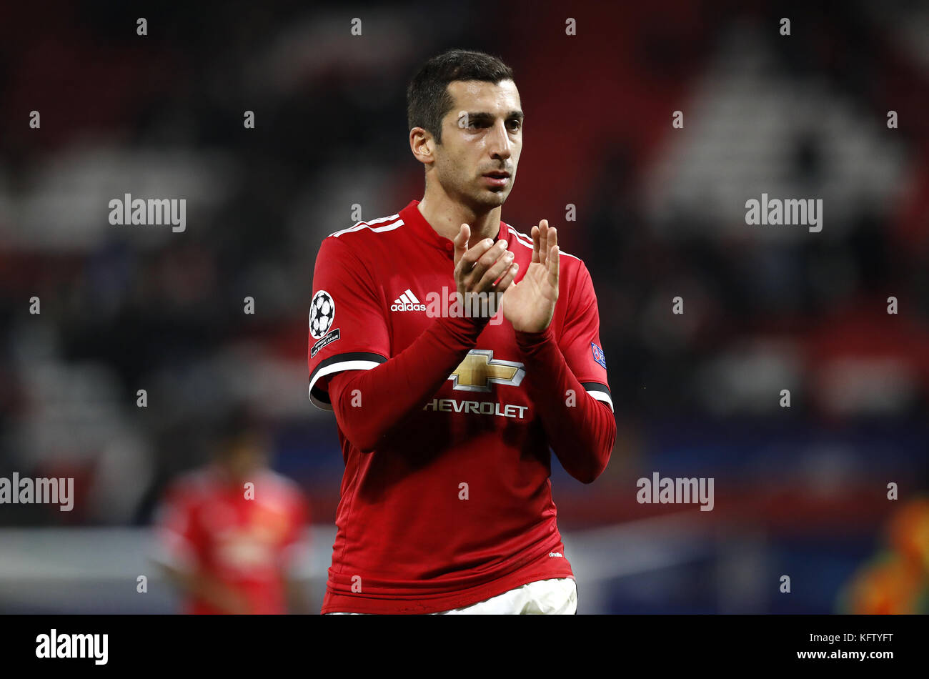 Manchester United's Henrikh Mkhitaryan during the UEFA Champions League,  Group A match at Old Trafford, Manchester. PRESS ASSOCIATION Photo. Picture  date: Tuesday October 31, 2017. See PA story soccer Man Utd. Photo