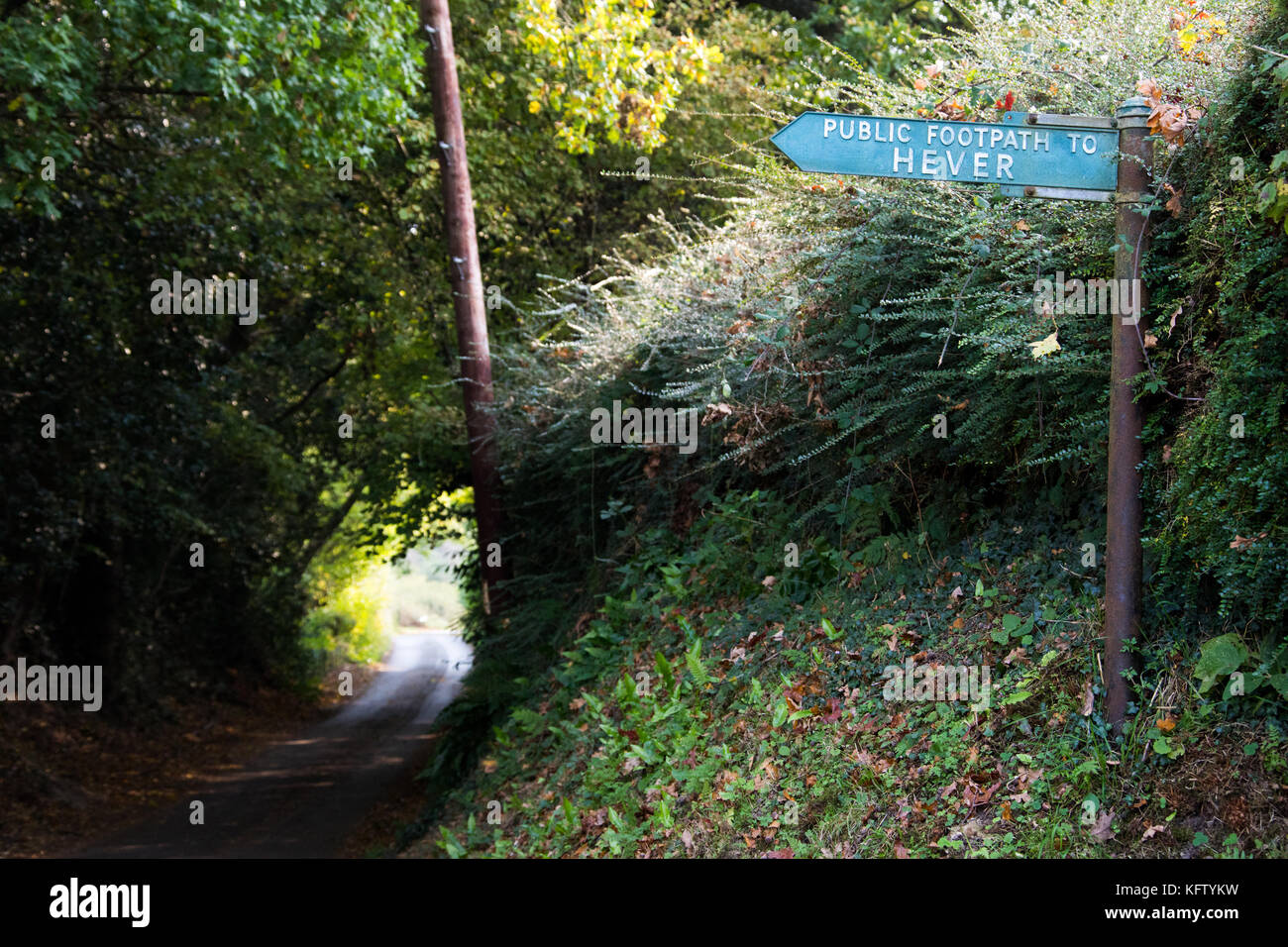 Public footpath to Hever Castle, Hever, England Stock Photo