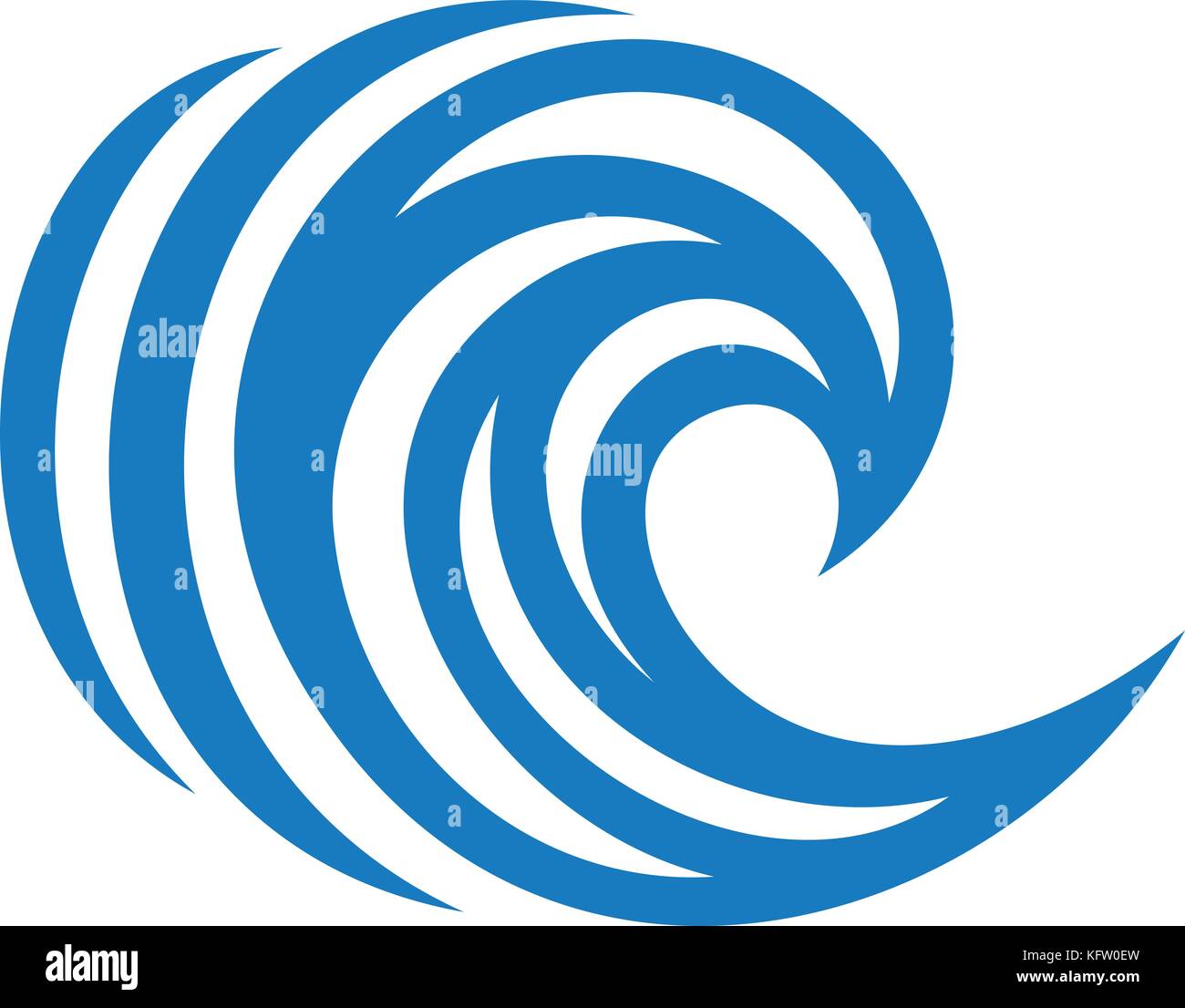 Water wave icon, simple style Stock Vector Image & Art - Alamy