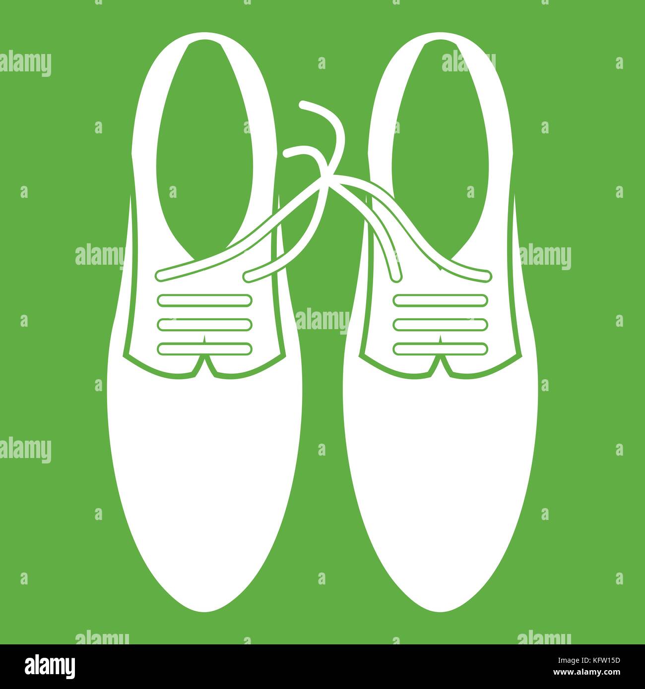Tied laces on shoes joke icon green Stock Vector Image & Art Alamy