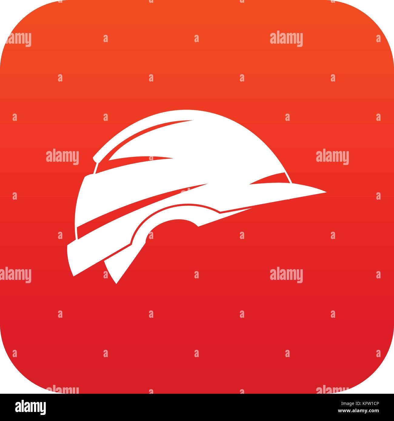 Construction helmet icon digital red Stock Vector Image & Art - Alamy
