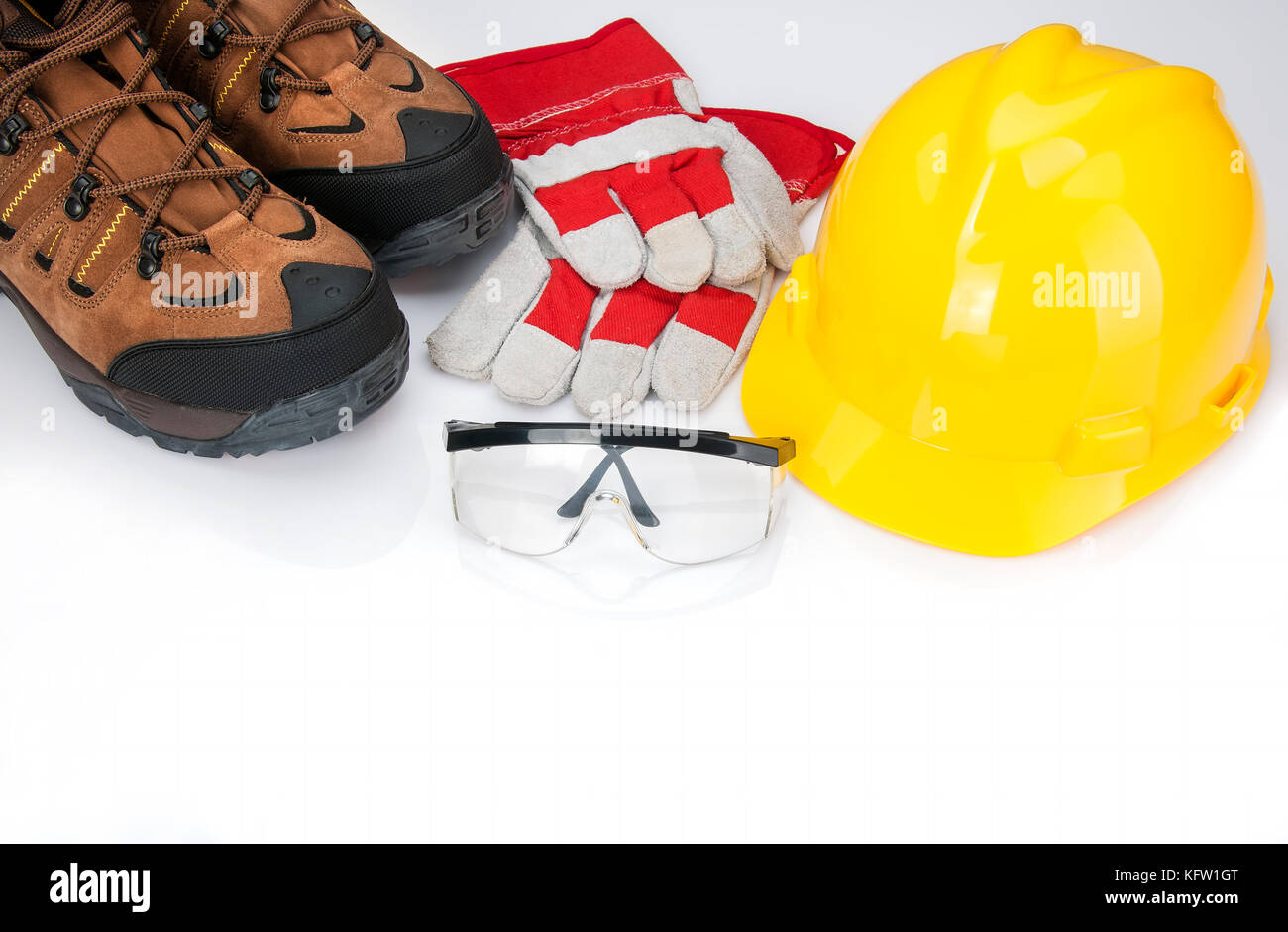 Osha required safety items for industrial workers stock photo alamy