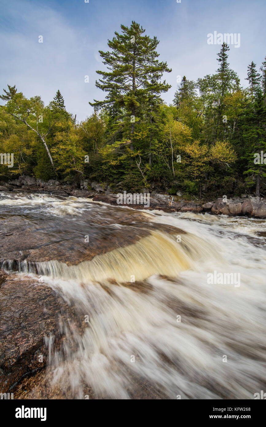 Sand River Falls, Lake Superior Provincial Park, Ontario, Canada by Bruce Montagne/Dembinsky Photo Assoc Stock Photo