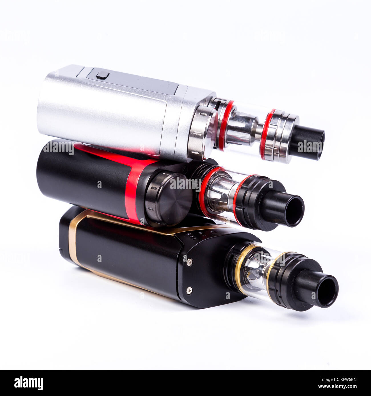 electronic cigarettes collection on white Stock Photo Alamy