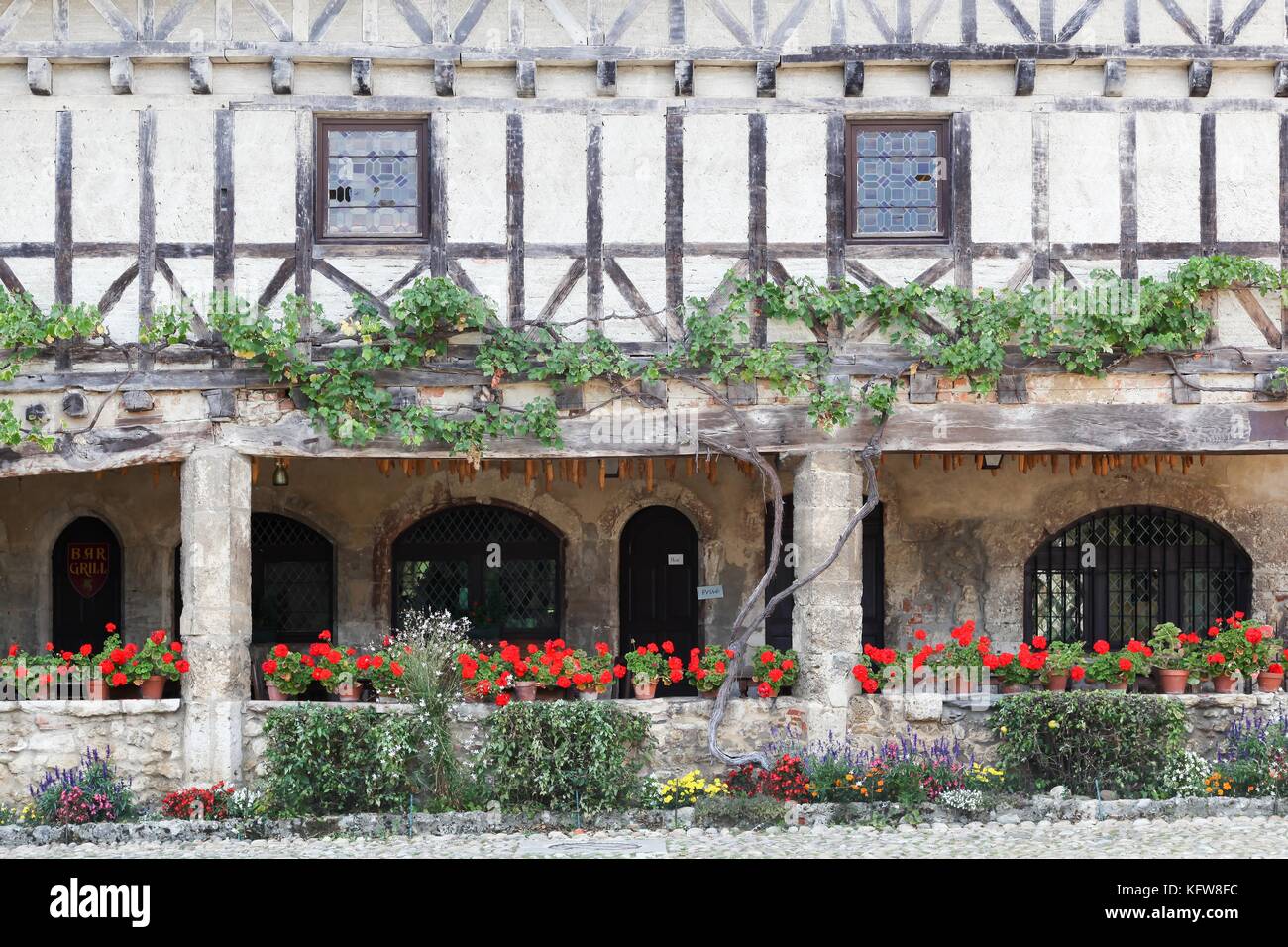 House in the medieval village of Perouges in France Stock Photo - Alamy
