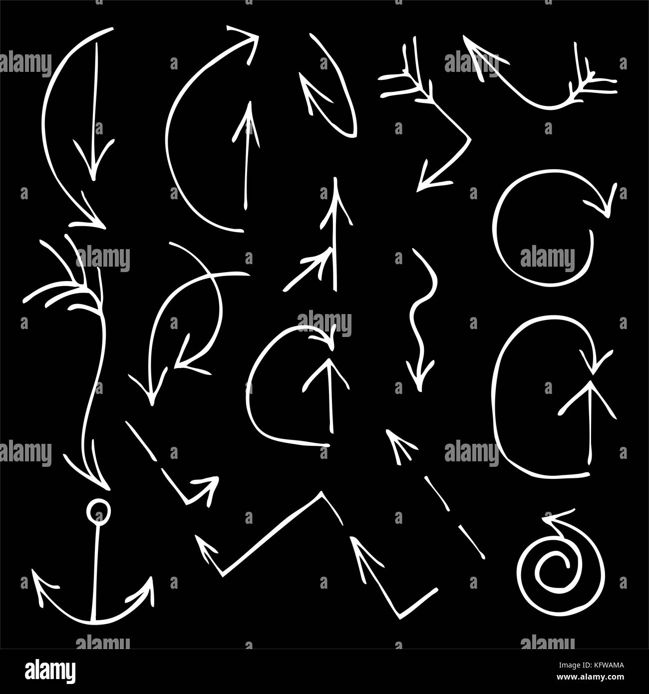 Set of Arrows and Lines. Vector illustration Stock Vector Image & Art ...