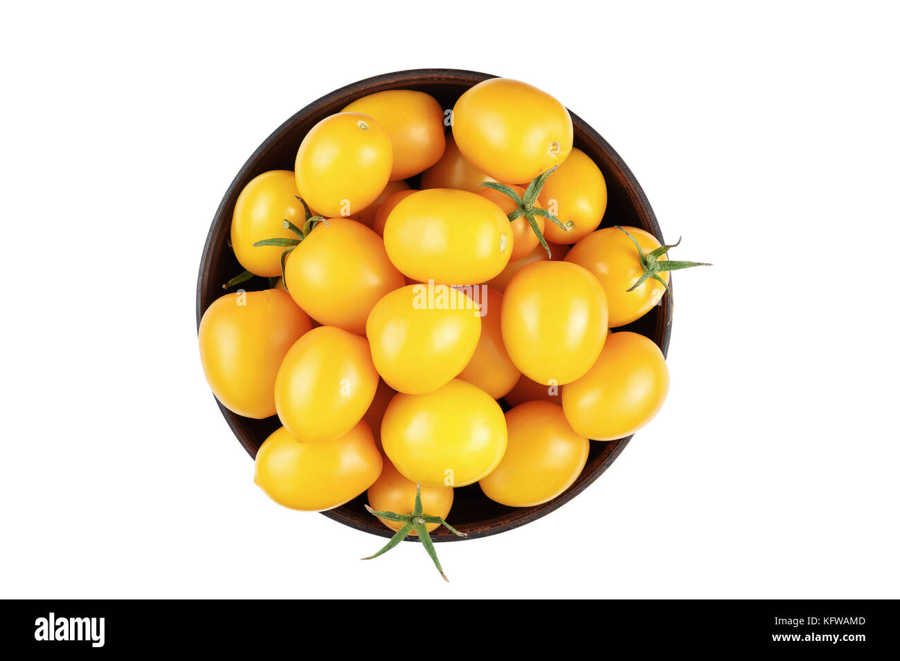 fresh raw yellow tomatoes isolated on white background Stock Photo - Alamy