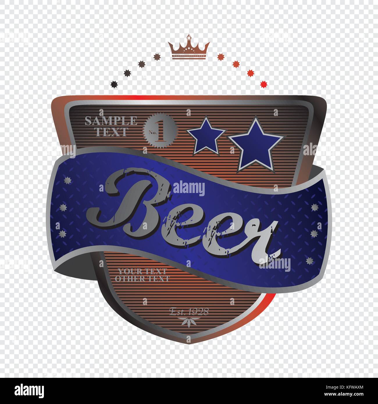 beer label theme vector graphic art design illustration Stock Vector ...