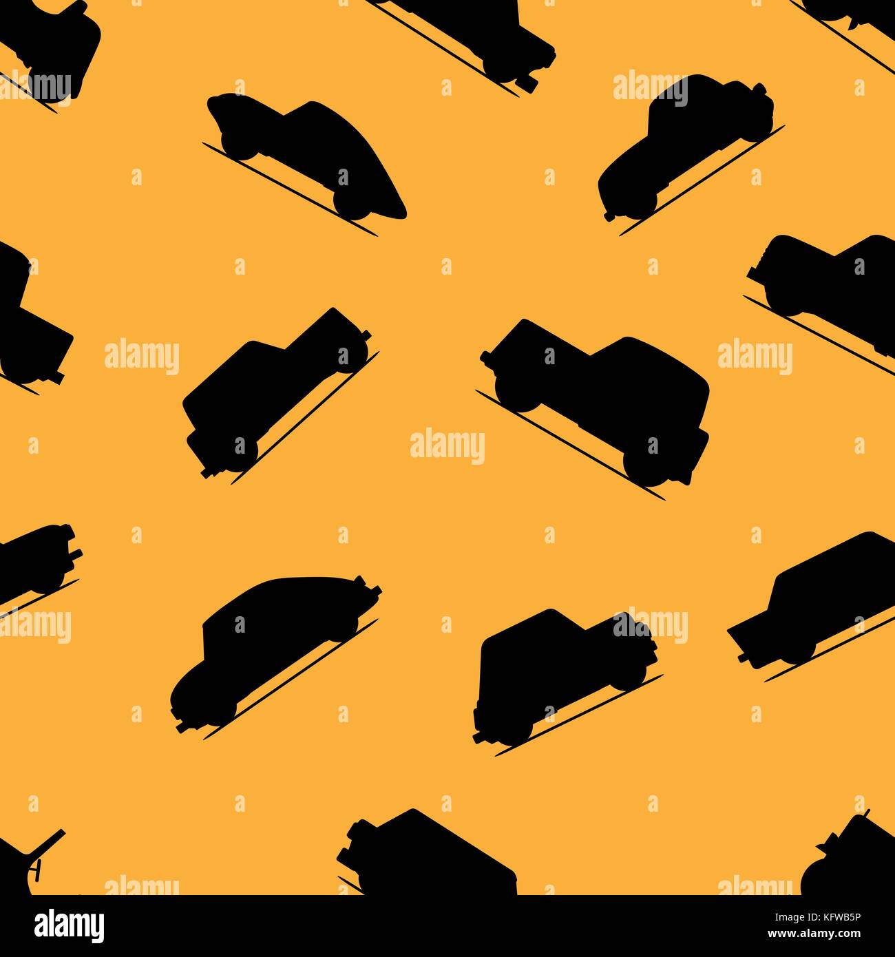 Car icon seamless pattern on white background. Vector illustration ...