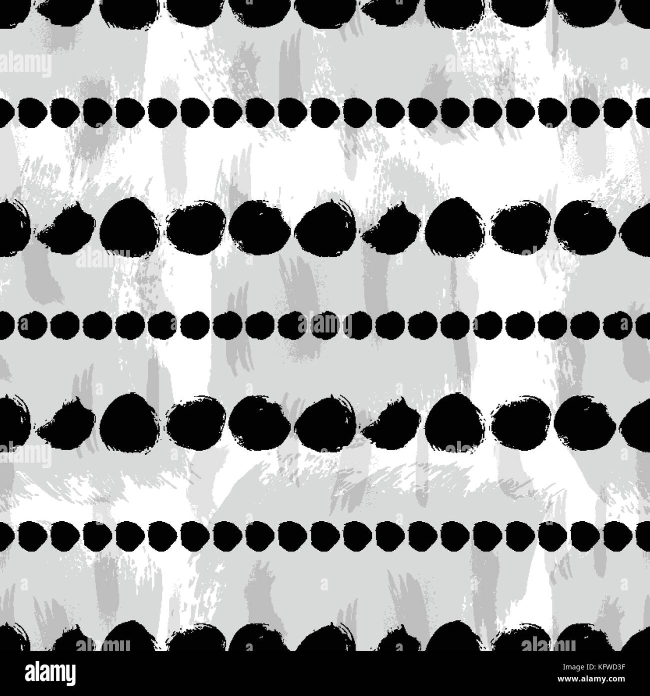 Seamless black and white hand drawn pattern Stock Vector Image & Art ...