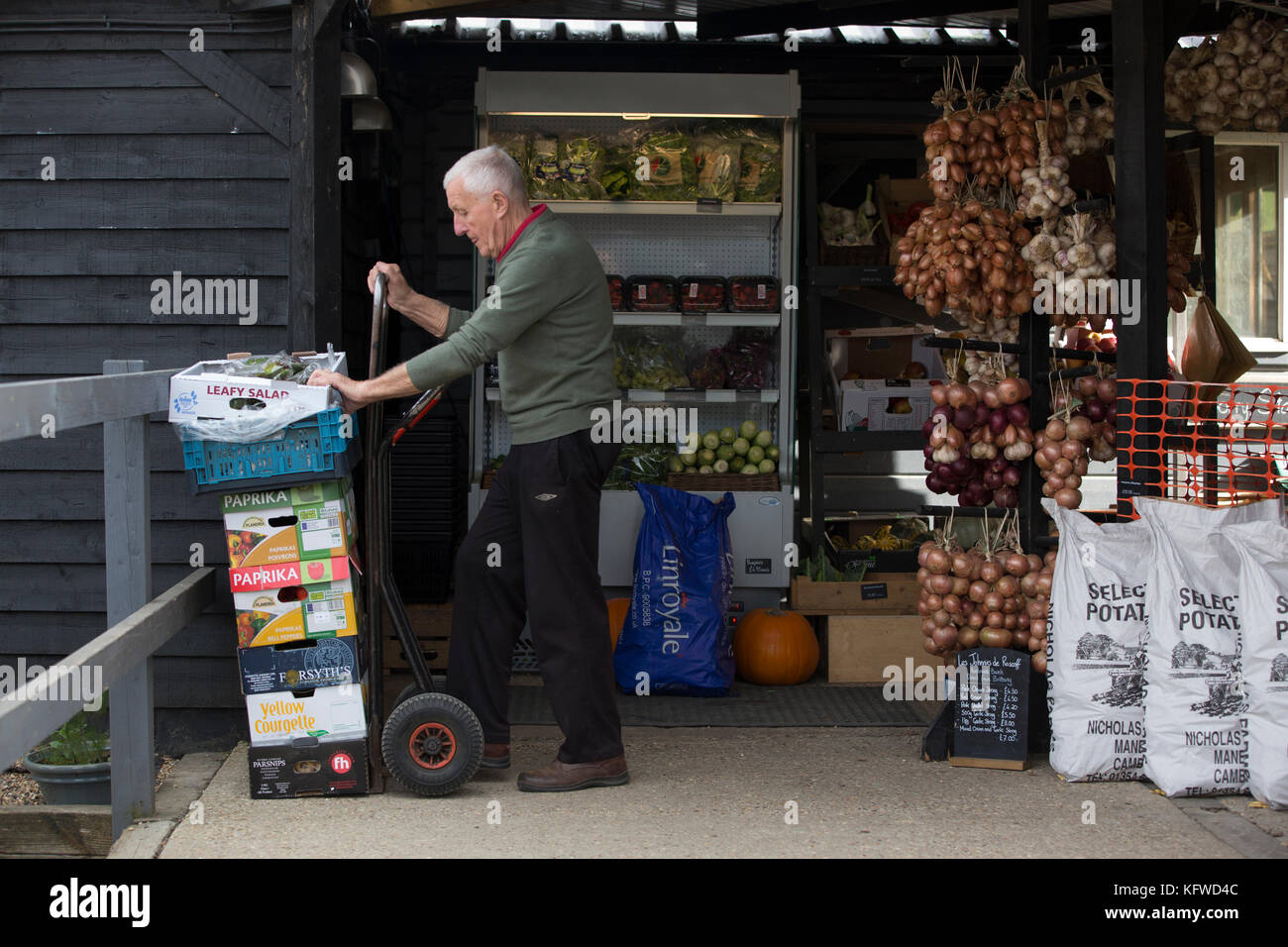 Award winning farm shop and cafe hires stock photography and images