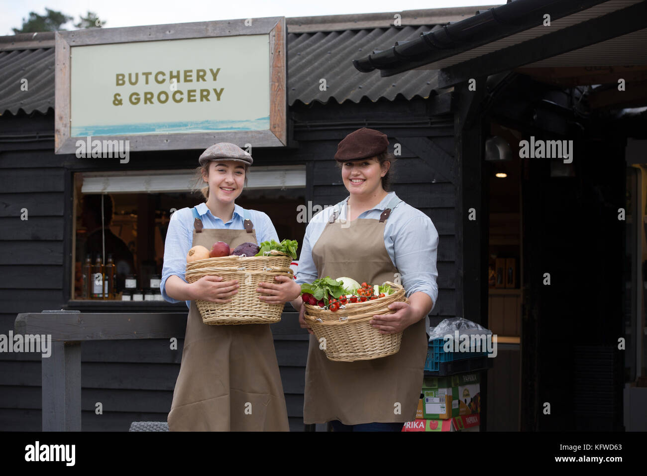 The Gog Magog Hills farm shop, family-owned farm shop, deli, café and  award-winning butchery in Cambridge, England, UK Stock Photo - Alamy