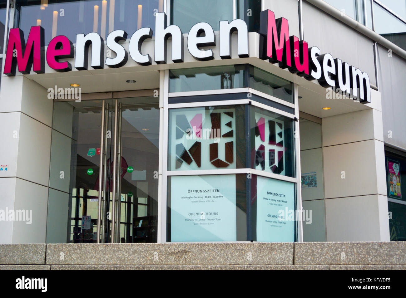 MeMu, Menschen museum, tv tower, Alexanderplatz, Berlin, Germany Stock Photo