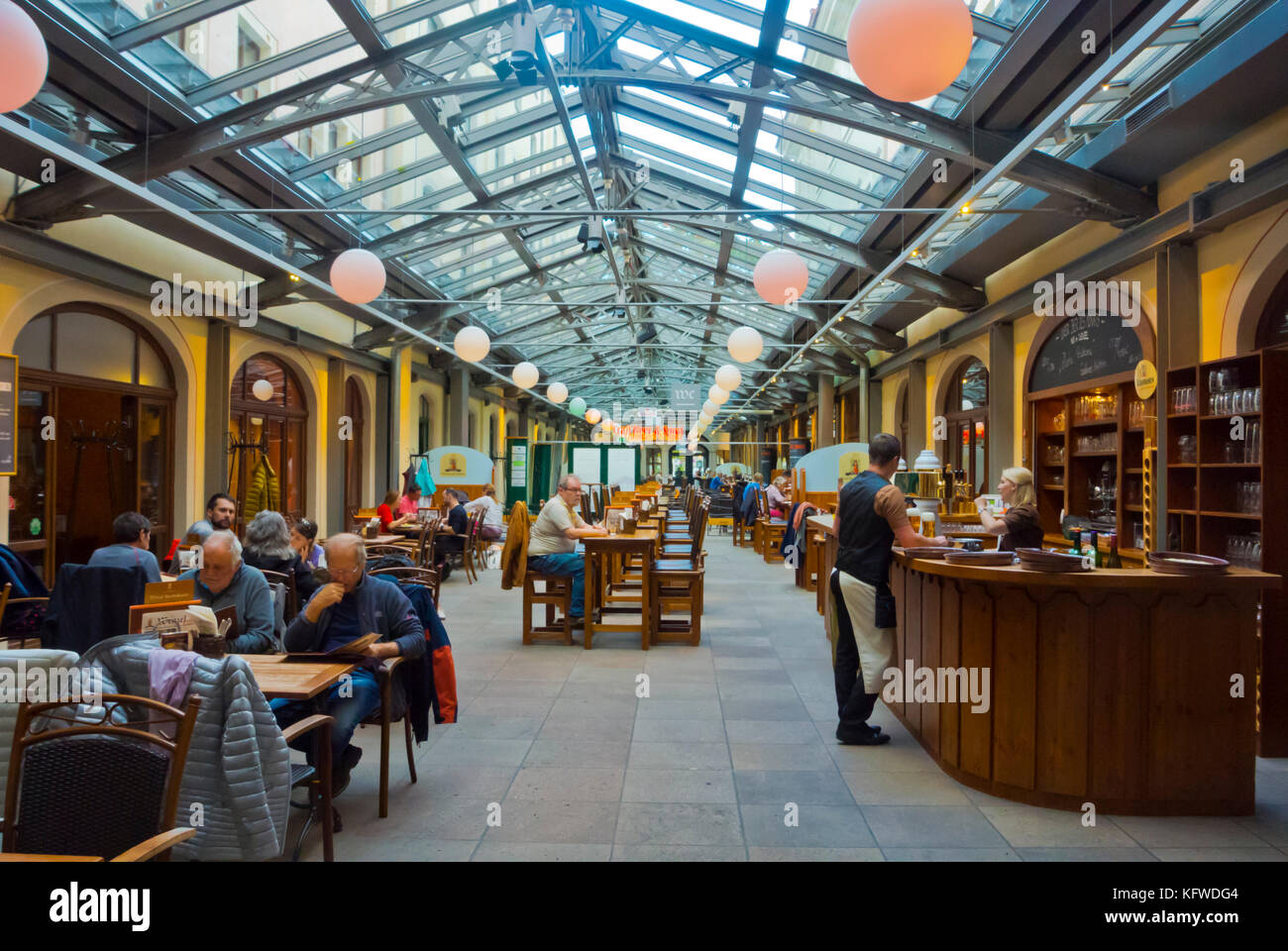 Wenzel Prager Bierstuben, beer hall, restaurant, Neustadt, Dresden, Saxony, Germany Stock Photo