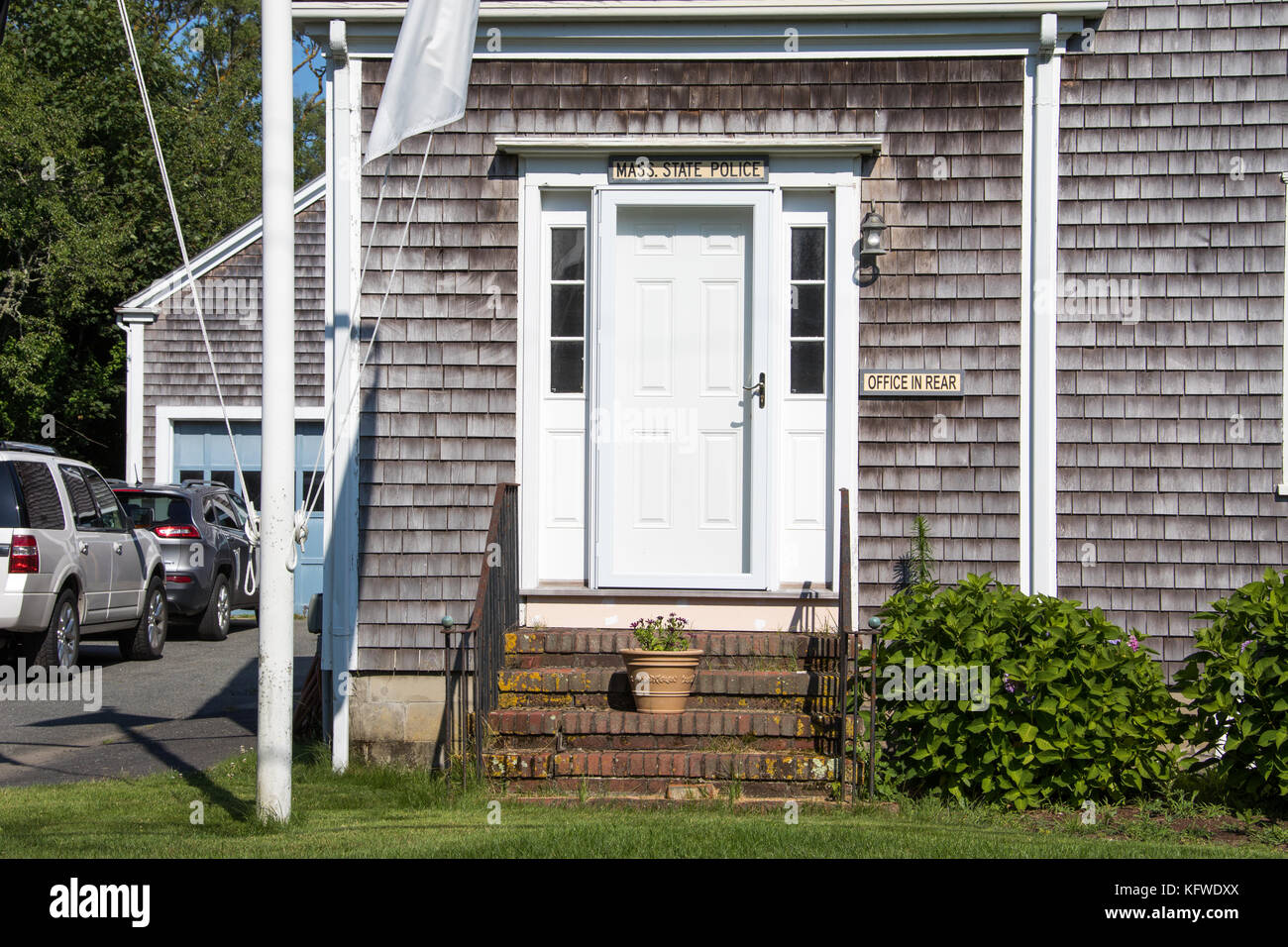 Mass State Police Department, Nantucket, Massachusetts, USA Stock Photo