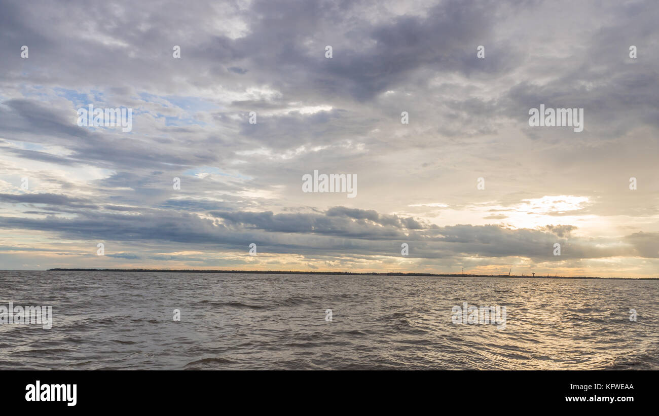 sunset sky over sea Stock Photo - Alamy
