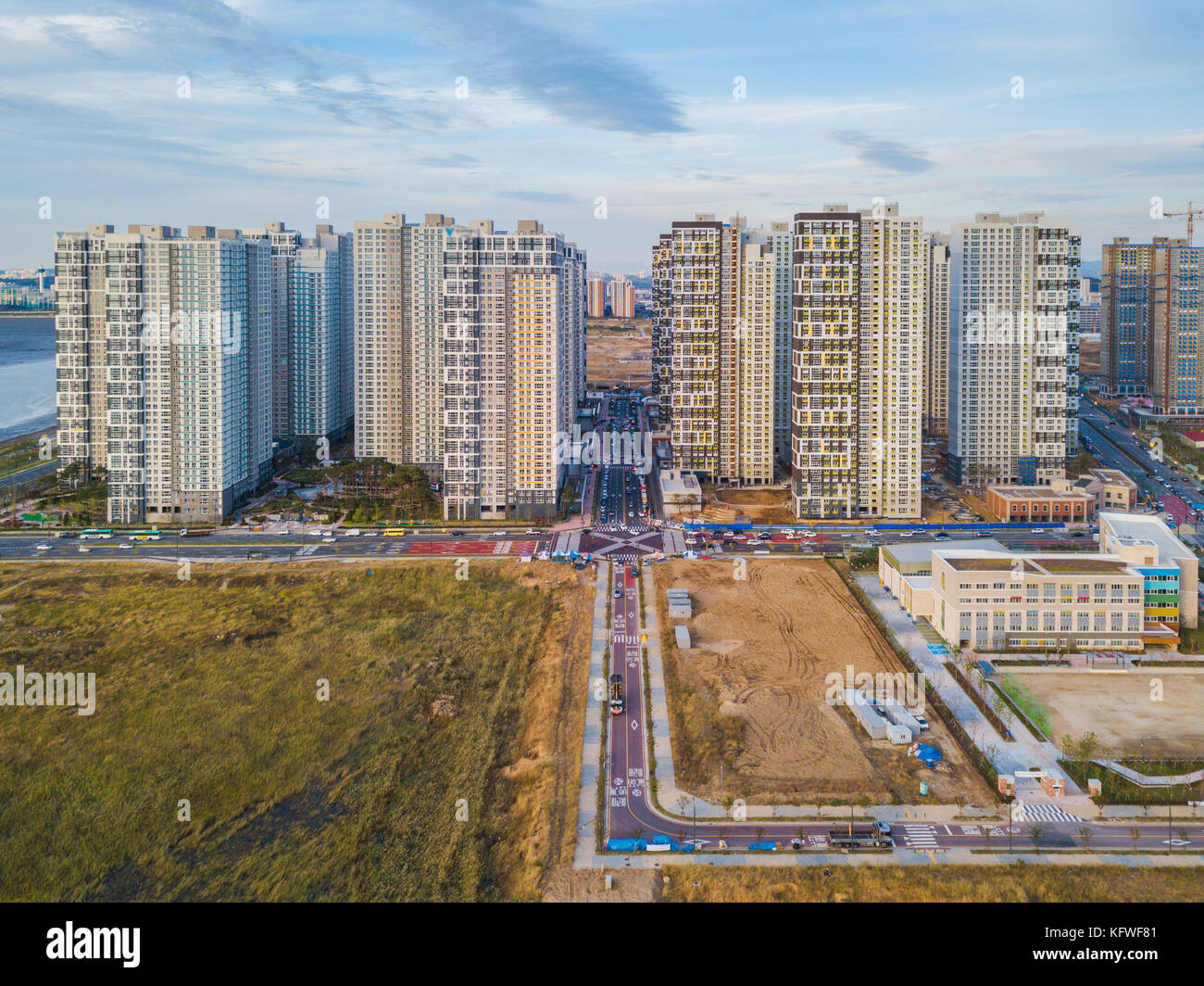 Aerial view of apartment at incheon city,south korea Stock Photo Alamy