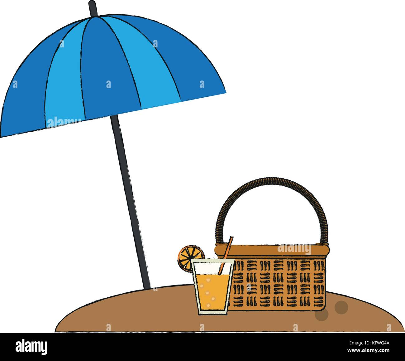 umbrella striped icon image Stock Vector Image & Art - Alamy