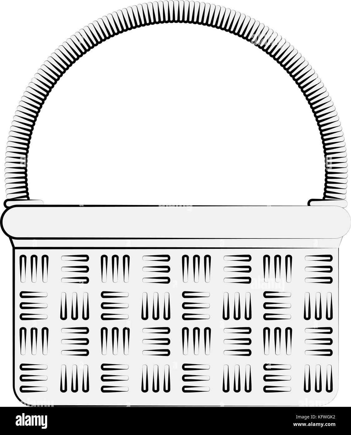 wicker basket icon image Stock Vector Image & Art - Alamy