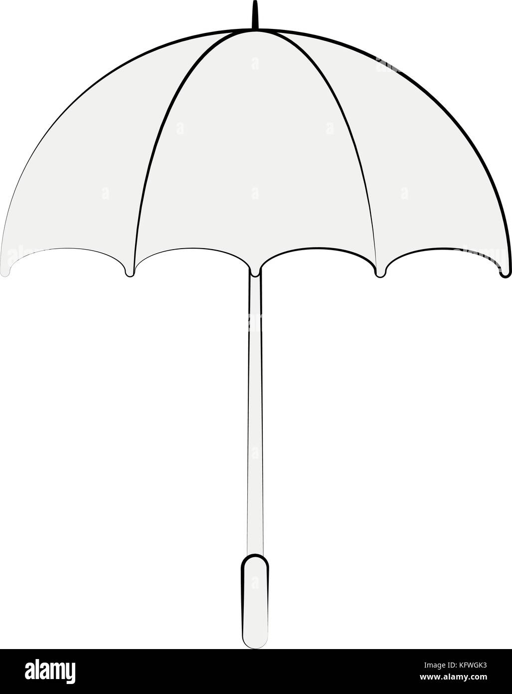 umbrella striped icon image Stock Vector Image & Art - Alamy