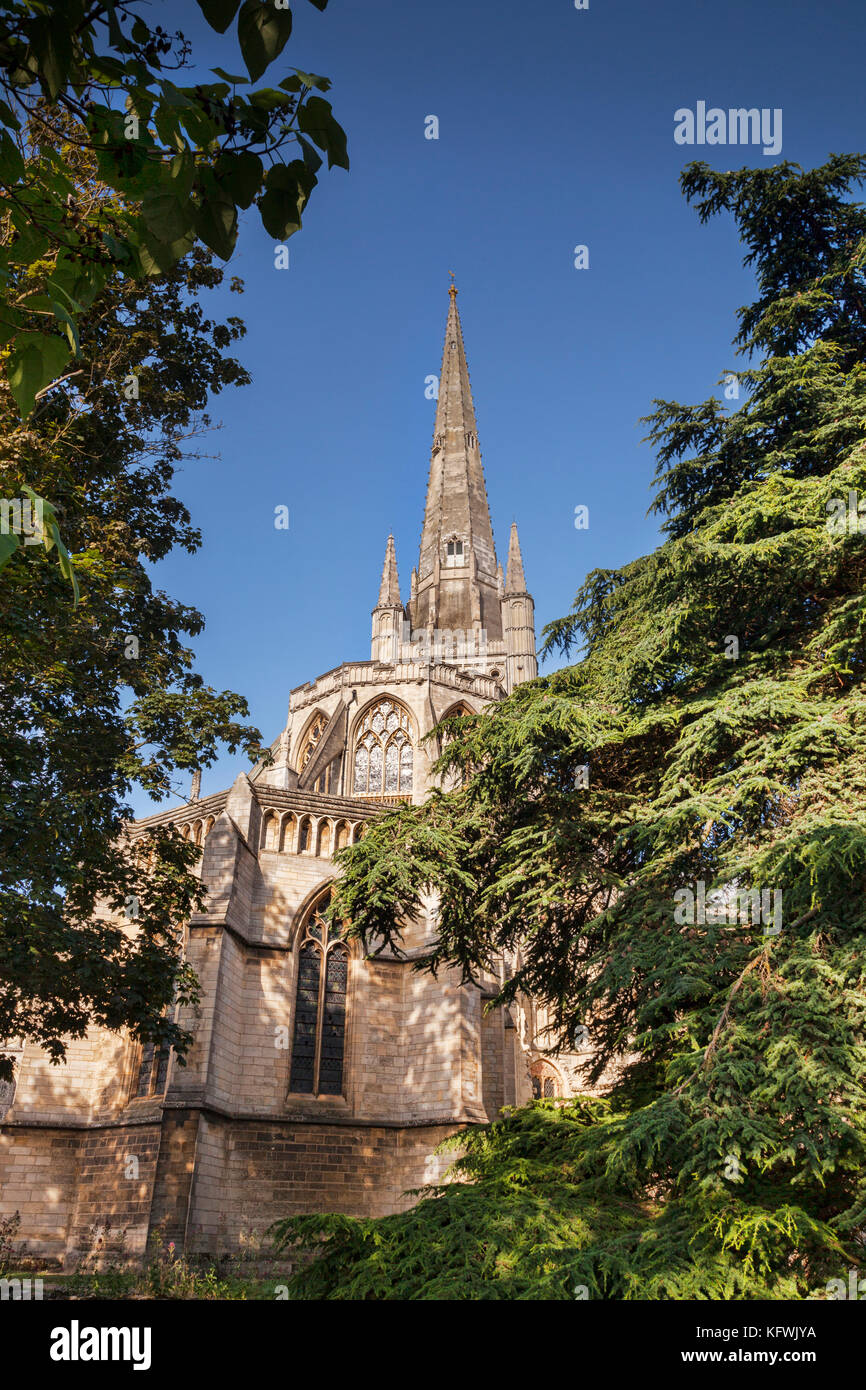 Norwich Cathedral, Norwich, Norfolk, England Stock Photo