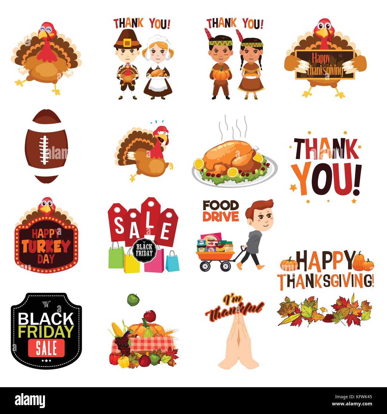 Thanksgiving Food Drive Clip Art