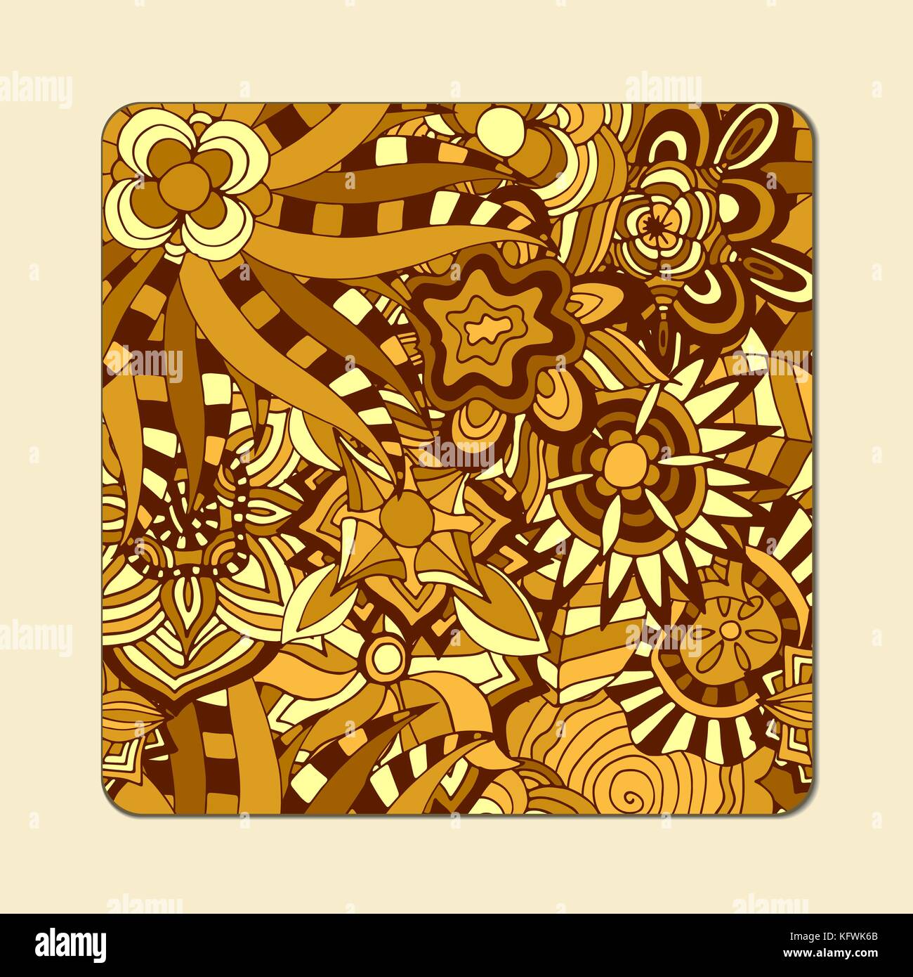 Abstract ethnic pattern cards set. Vector illustration Stock Vector ...