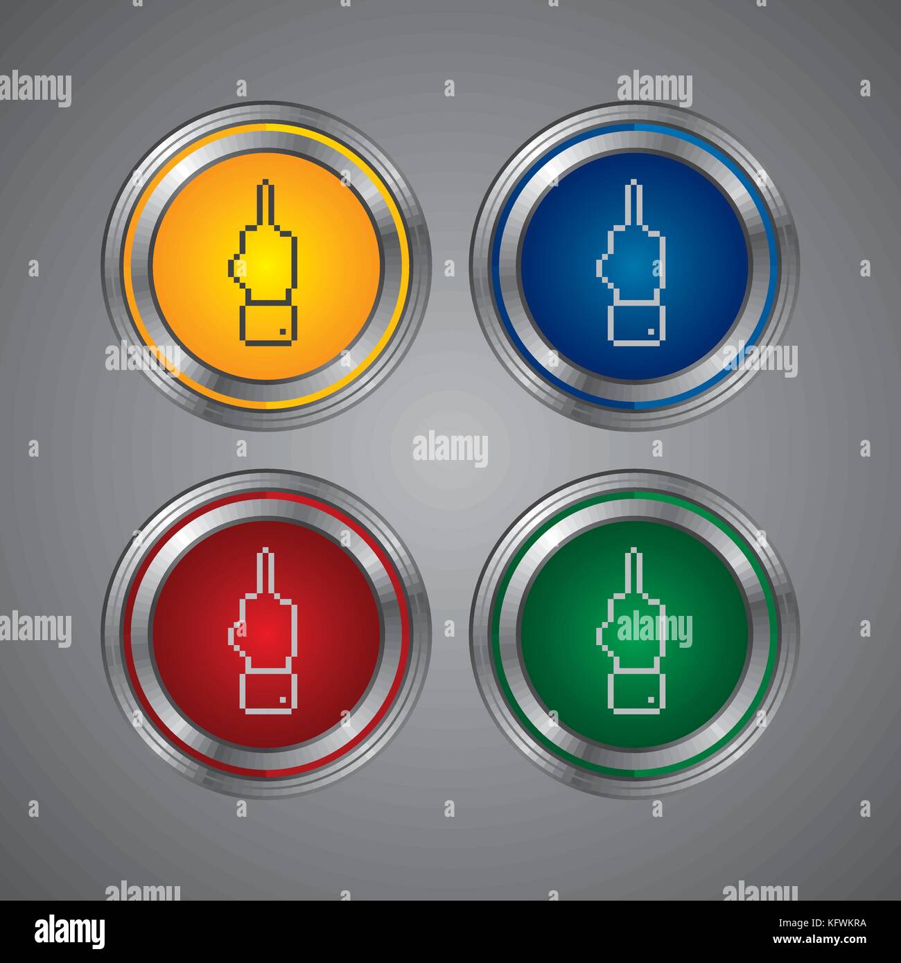 hand gesture icon vector graphic art design illustration Stock Vector ...