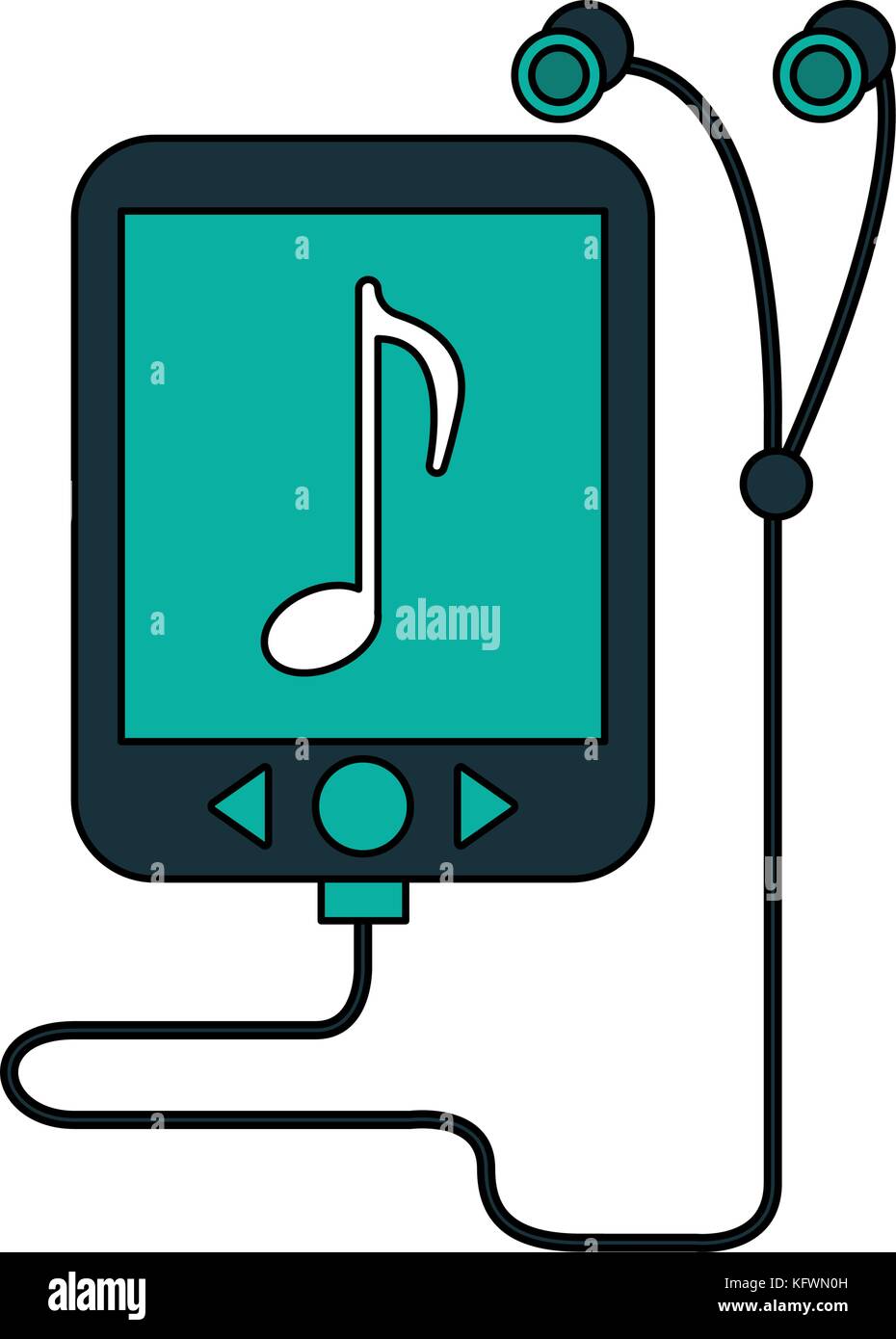 portable music player icon image Stock Vector Image & Art - Alamy