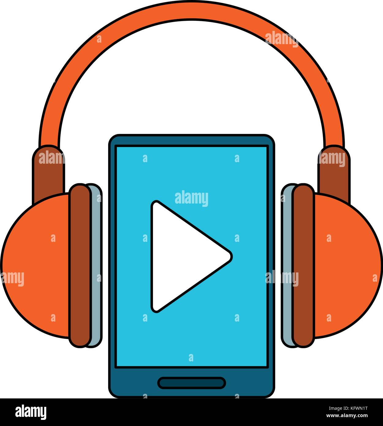 portable music player icon image Stock Vector Image & Art - Alamy