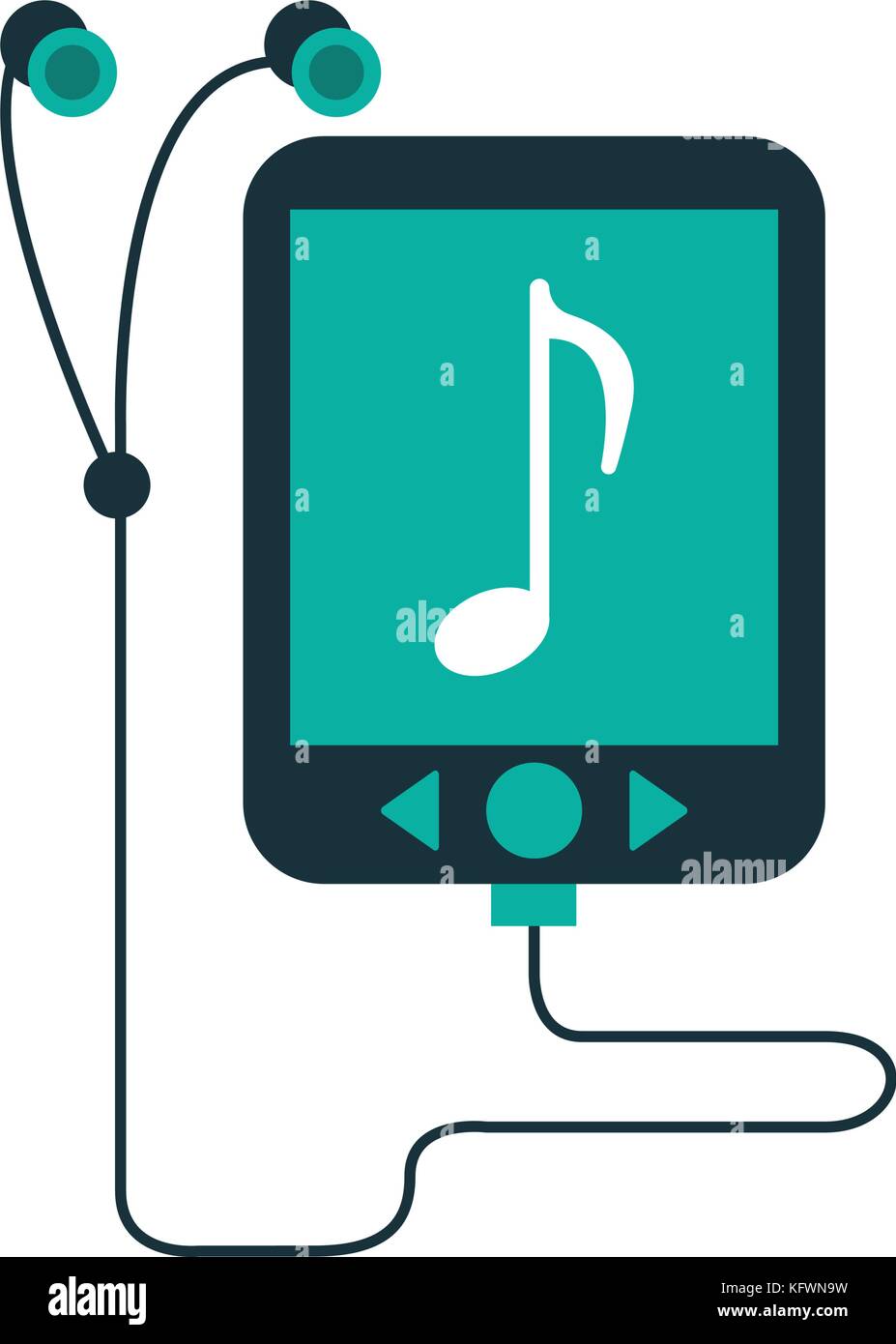 portable music player icon image Stock Vector Image & Art - Alamy
